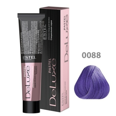 Краска-уход для волос DE LUXE тон 0088 Индиго (Пастельные тона)