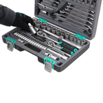 Набор инструментов, 1/2",3/8", 1/4", CrV, пластиковый кейс 142 предмета Stels
