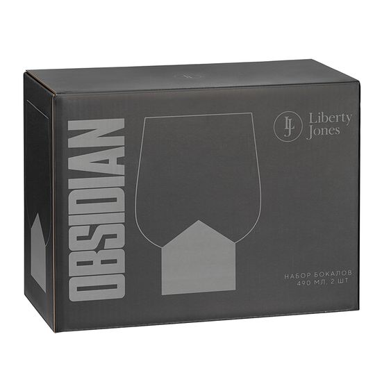 Набор бокалов obsidian, 490 мл, 2 шт.