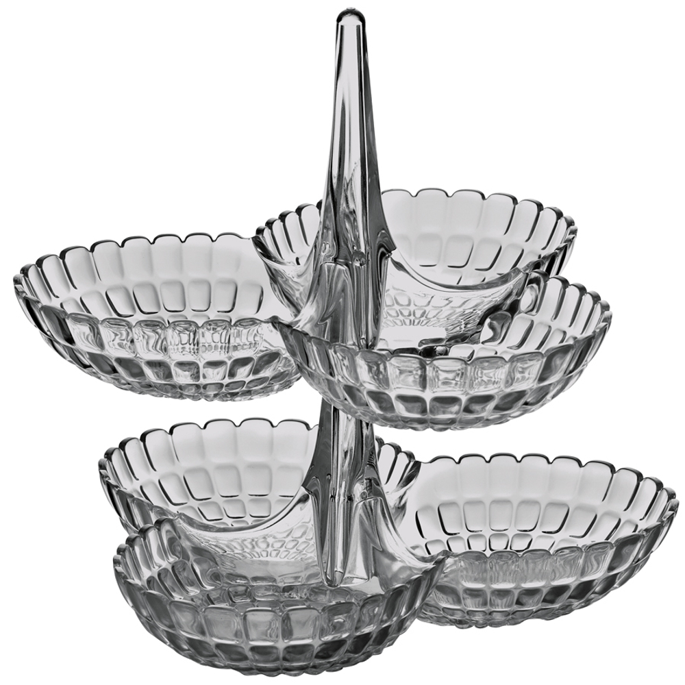 Набор из двух менажниц Tiffany серый Guzzini