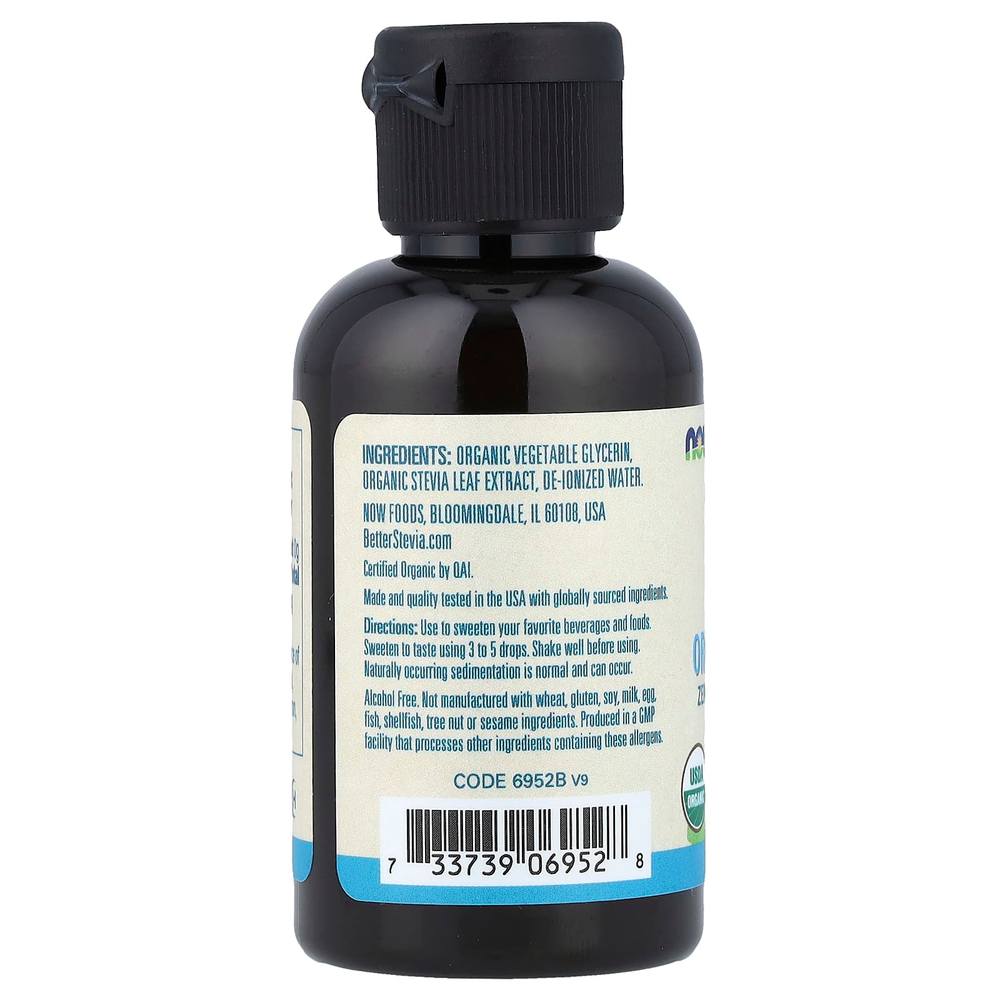 NOW Foods, Better Stevia, подсластитель с нулевой калорийностью в жидкой форме, глицериновый экстракт, 59 мл (2 жидких унции)