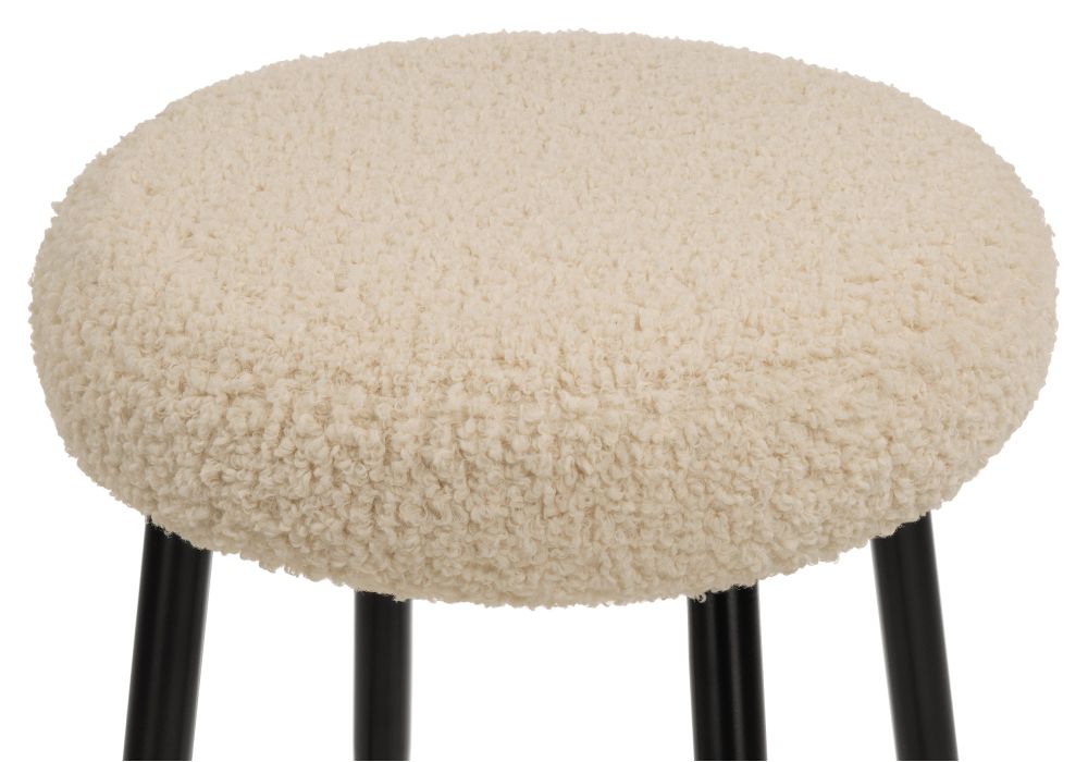 Барный стул Plato white fabric