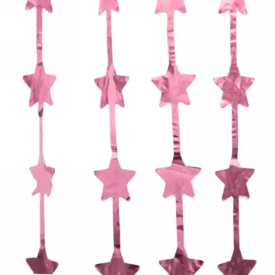 Занавес фольгированный «Звёзды» ш1м, в1.9м (глянец), розовое золото