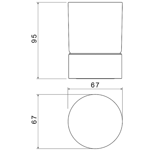 Стакан для зубных щеток Timo Saona 13231/03 Черный