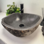 Раковина из речного камня RS62810 (43*38*16) 55