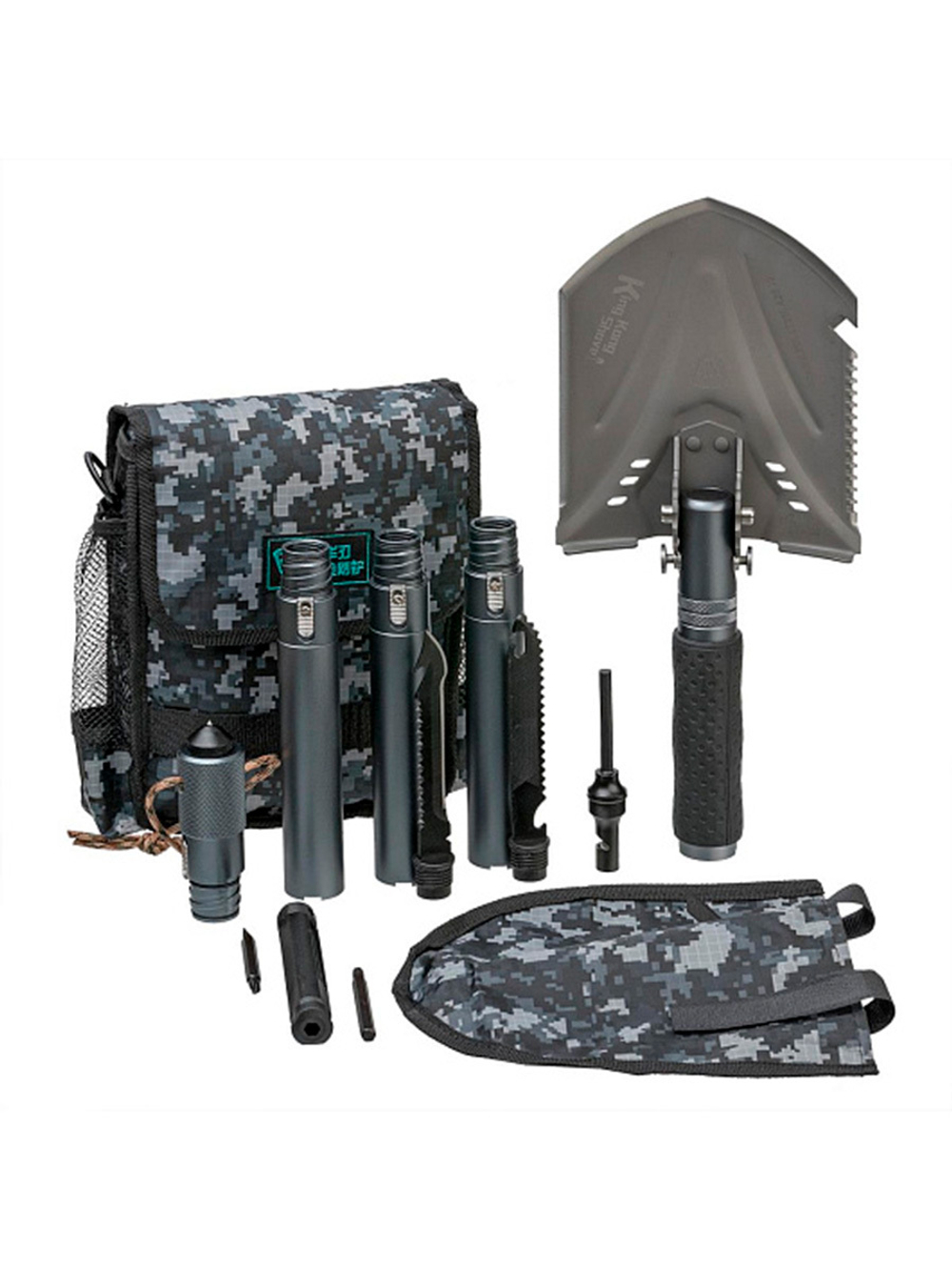 Лопата Helios складная многофункциональная 88см A-J-10.1