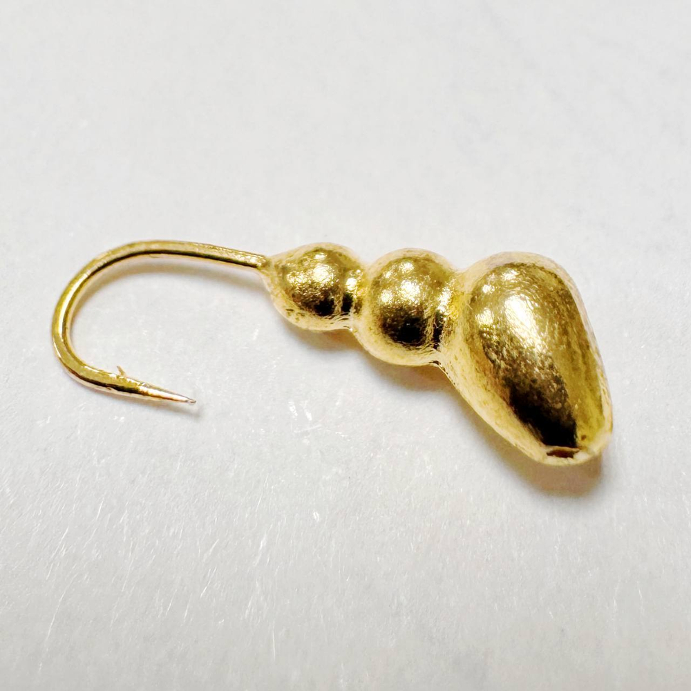 Мормышки вольфрамовые №4 Муравей  цвет золото 0.78 гр . 1,3мм ( набор 10 штук) цена указана за 1 штук