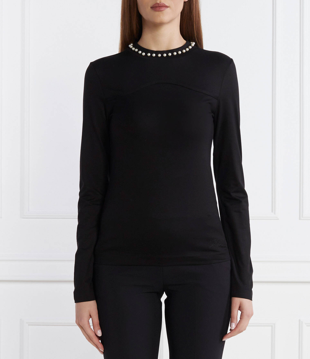 Блузка lslv embellished Karl Lagerfeld - черный(236W1708)