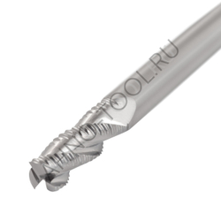 Фреза твердосплавная обдирочная 12мм (L=75, l=30, хв=12) Z3 30° по алюминию и цвет.металлам BRAL-3W-