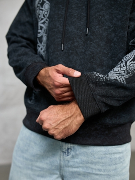 Толстовка демисезонная мужская LEGENDA Варяг чёрная