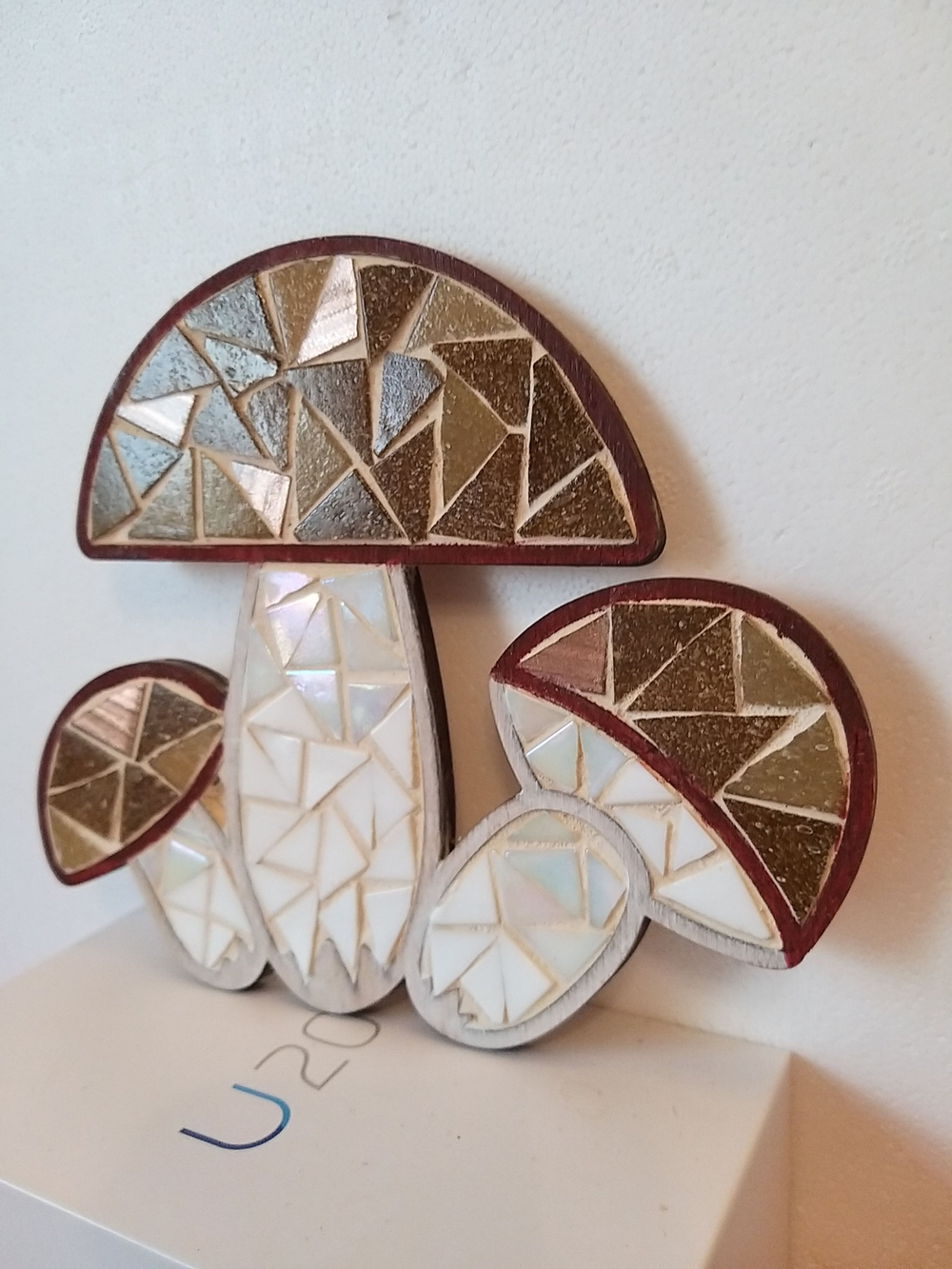 Набор для творчества Мозаика стеклянная Грибы 18 см.