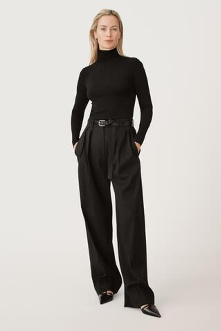 ZARA БРЮКИ С ЗАЩИПАМИ — 50TH ANNIVERSARY, ЧЕРНЫЙ