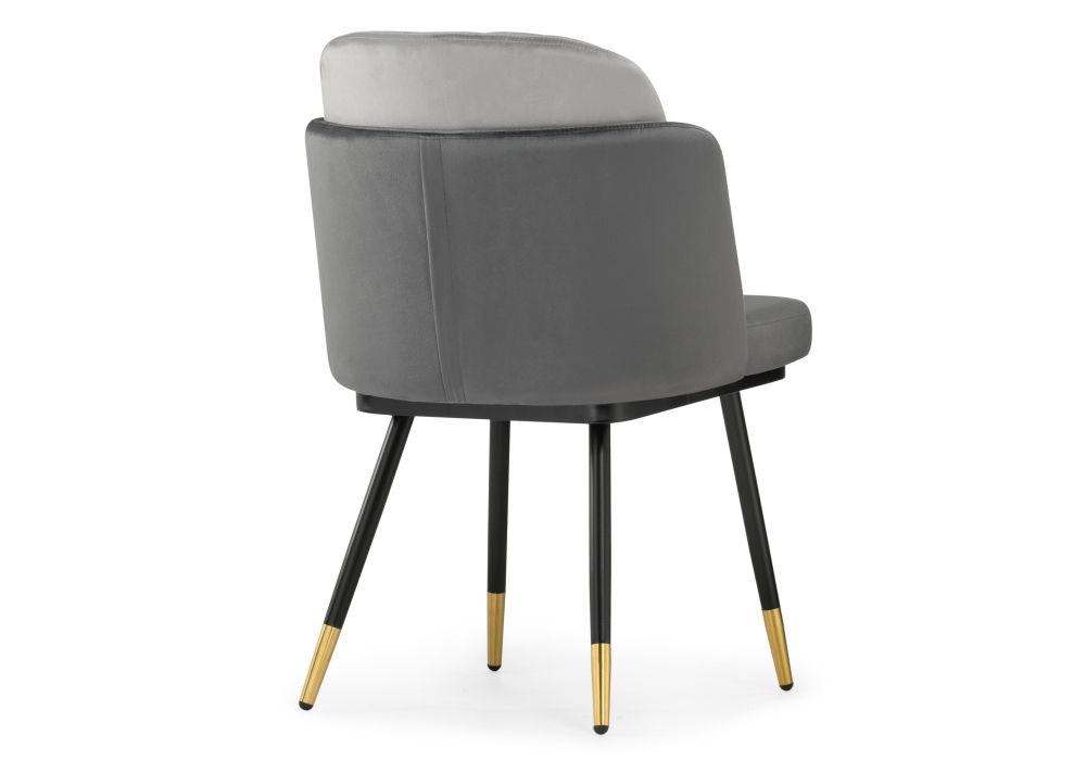 Стул на металлокаркасе Penelopa dark gray / light gray / black / gold