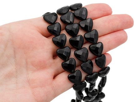 Бусина из агата Сердце 12мм, огранка