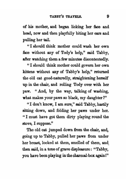 Tabby and her Travels, or, The holiday adventures of a kitten. A Christmas and New-Year's story | Lucy Ellen Guernsey