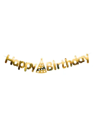 Гирлянда праздничная Золотая, длина 300 см (бумага) / 300см арт.90414