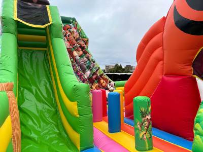 Коммерческий надувной батут «Прайд 2» с широким входом, 12*7*6 м