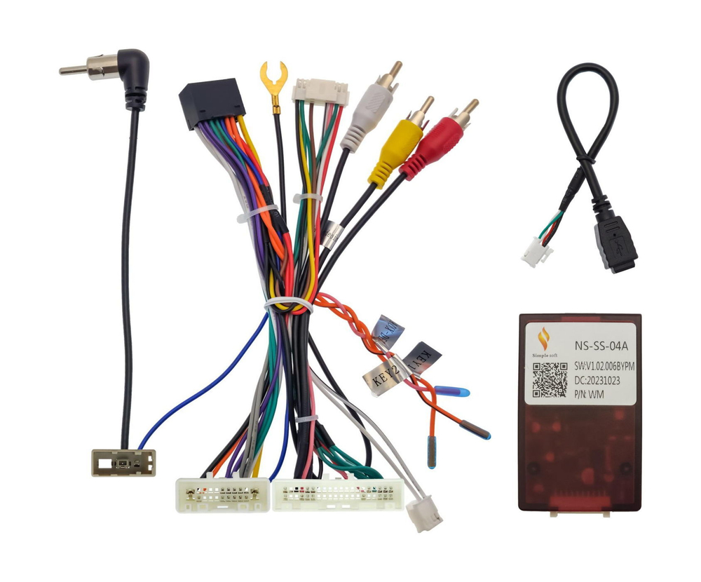 Комплект рамки с разъёмами 10"+can Nissan Serena 5 C27 2019-2021 [F1][Right] (круг-опция) - Car-Smart 9544