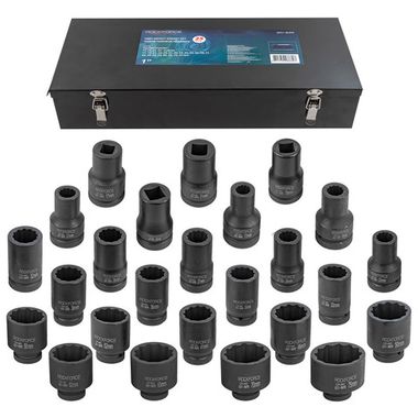 Набор головок ударных глубоких 1''25пр. (12гр.) RockForce##Rock FORCE RF-8251-9MPB