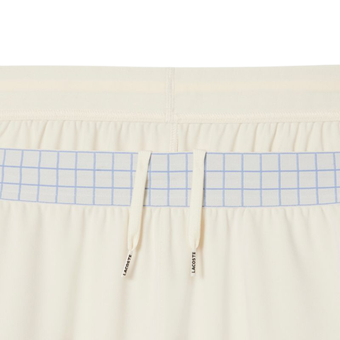 Мужские теннисные шорты Lacoste Ultra Dry Stretch - ecru white