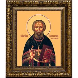 Константин Переславский (Снятиновский) священномученик, пресвитер. Икона на холсте.