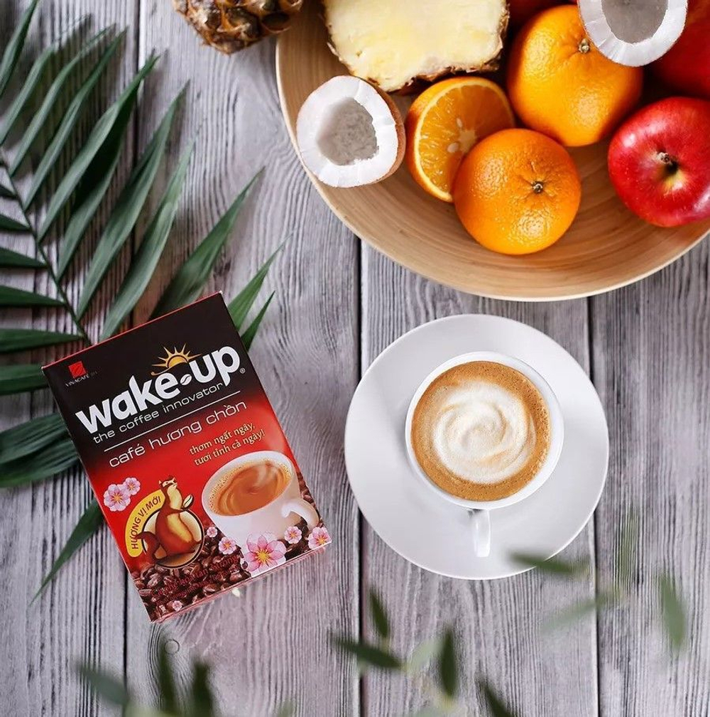 Растворимый кофе WakeUp Saigon 3 в 1 со вкусом Лювака (VinaCafe) 2 упаковки по 18шт.