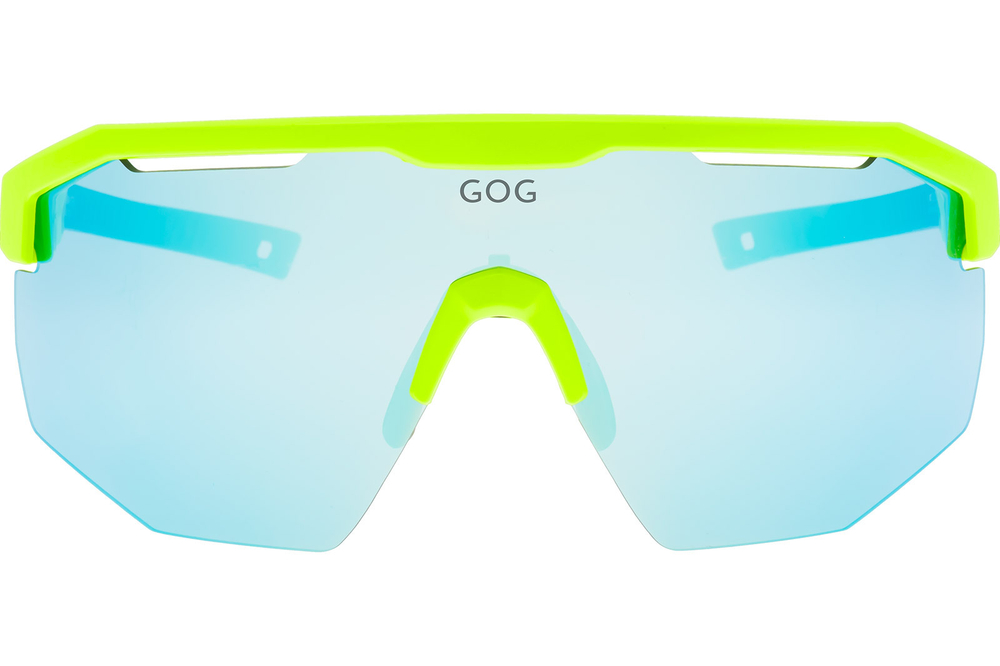 Спортивные очки GOG Argo / Matt Neon Green-Black / White-Blue Lens
