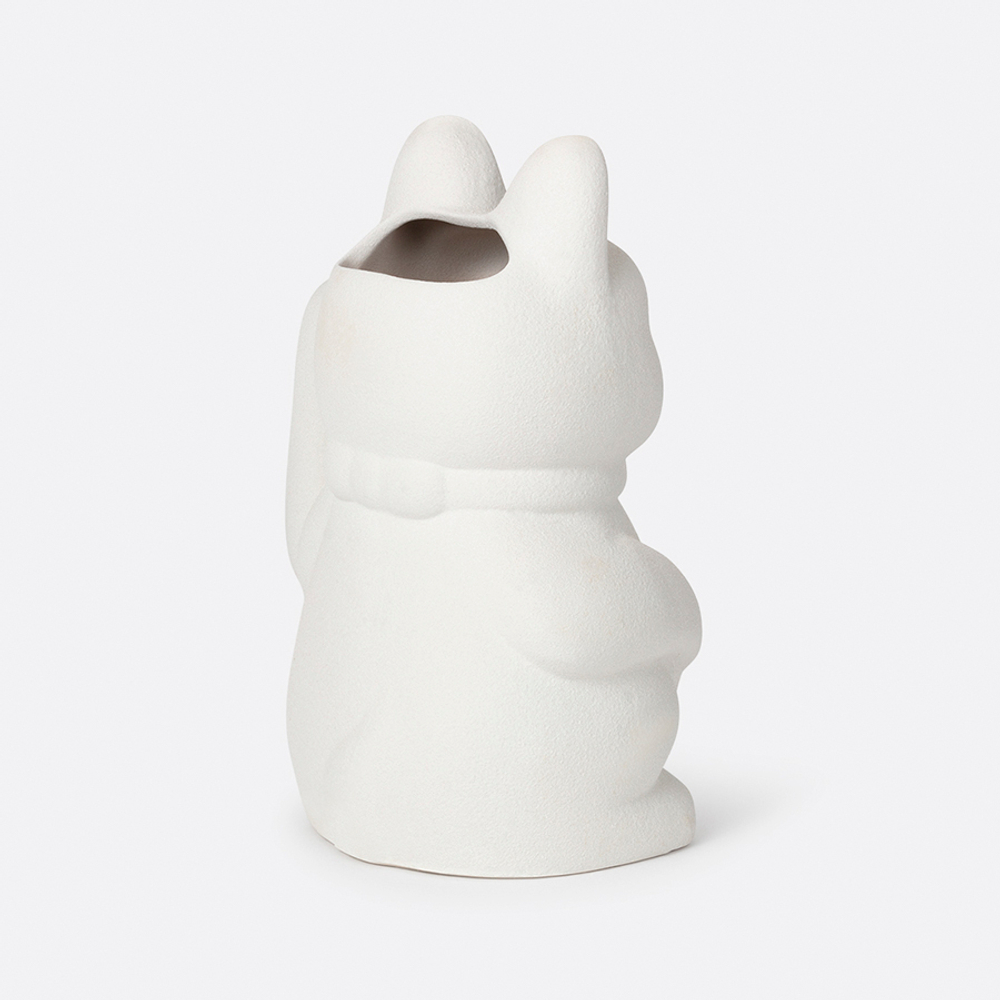 Ваза для цветов neko, 20 см, белая