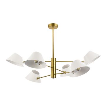 SLE1253-353-06 Светильник подвесной Латунь/Белый E14 6*60W NORBI