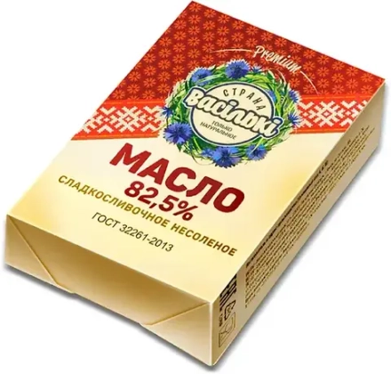 Масло "Страна Васильки" мдж 82.5% 180гр фольга