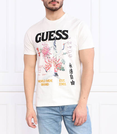 футболка tokyo collage GUESS - белый(M3GI76 KBDL0)