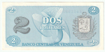 Venezuela, 2 Bolívares, 1989-Oct-05, UNC