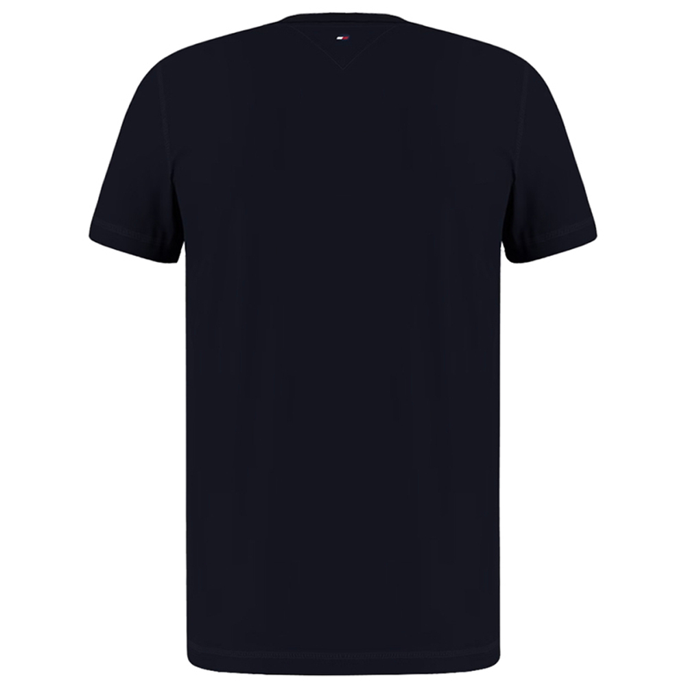 Мужская теннисная футболка Tommy Hilfiger Essential Hilfiger Logo Tee - небесный