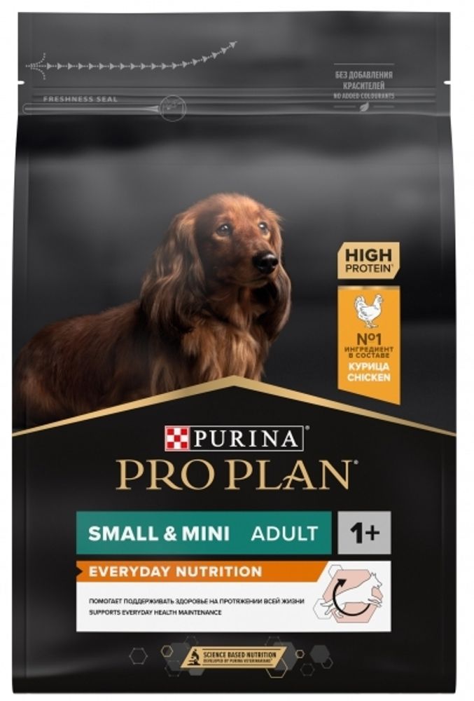 ProPlan 3кг Small &amp; Mini Everyday Nutrition Сухой корм для собак малых пород Курица