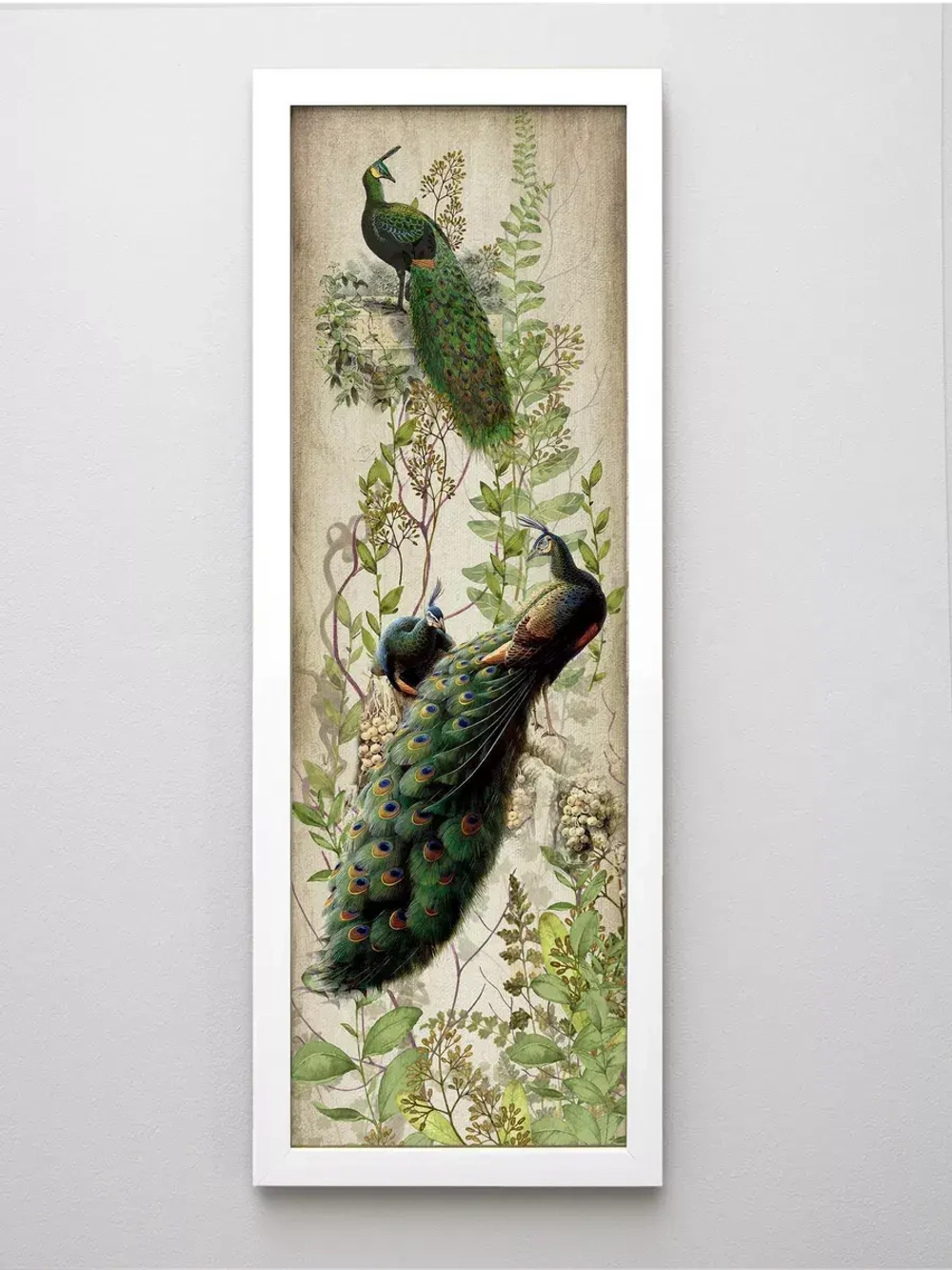 Комплект из двух картин на бумаге 18*50 см