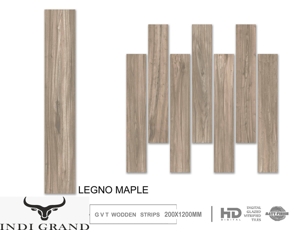Керамогранит 20x120 cm Legno maple