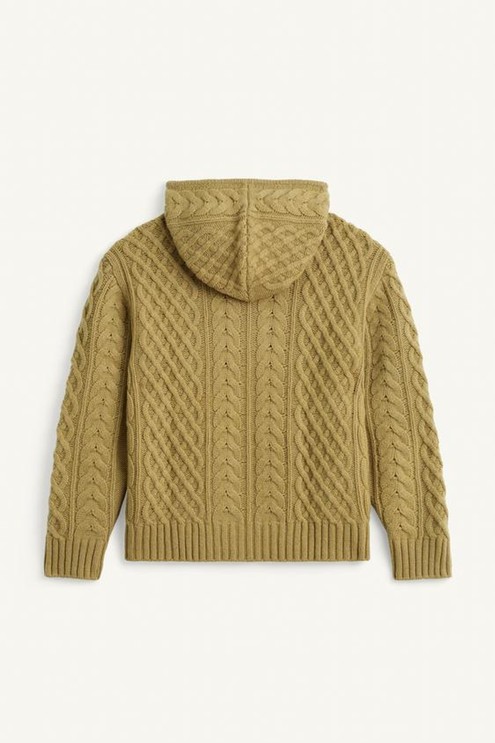 ZARA ТРИКОТАЖНЫЙ ДЖЕМПЕР СВОБОДНОГО КРОЯ ИЗ ШЕРСТИ, СВЕТЛО-ЗЕЛЕНЫЙ