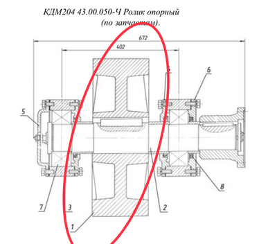 КДМ204 43.00.051 Вал