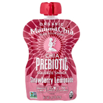 Mamma Chia, Organic Chia Prebiotic Squeeze Snack, клубничный лимонад, 4 пакетика, 99 г (3,5 унции)