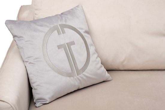 Диван Portofino 180 двухм раскл с кантом св-серый Colt030+Colt025