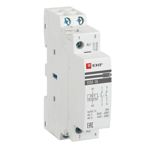 Контактор 1мод. 16А NO+NC ЕКF