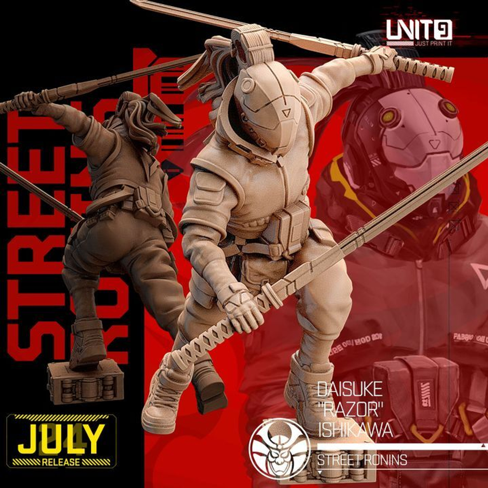 Уличные ронины Cyberpunk Street Ronins 32mm Миниатюры