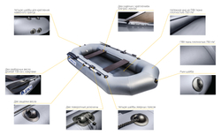 Лодка ПВХ APACHE 240 графит