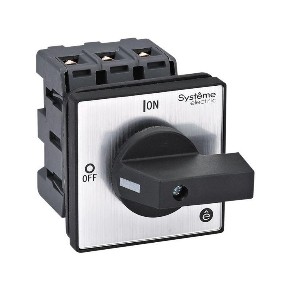 Выключатель-разъединитель 3п 40А IP20 с черн. рукоят. на дверцу 4 винтами SE MSD40320B Выключатель-разъединитель 3п 40А IP20 с черн. рукоят. на дверцу 4 винтами SE MSD40320B