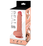 Реалистичный фаллоимитатор Real Dual Layer 17 см