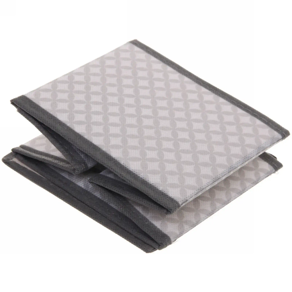 Короб - органайзер складной для хранения вещей «ЭКЛАТТ», цвет пыльно - серый, 15*15*13см