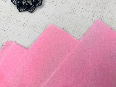 Фетр жесткий, 137,1 гр/м2, р. 20х30см толщина 1 мм, А4, розовый