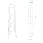 Торшер со столиком "Esta"