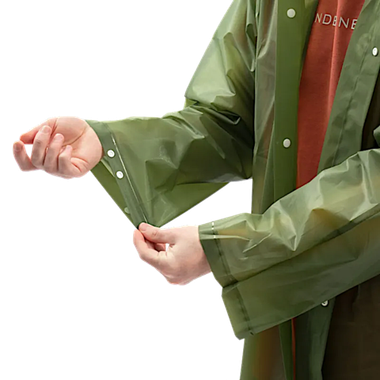 Плащ-дождевик Следопыт PF-RC-15 80х131см на кнопках с капюшоном цв.Army Green -