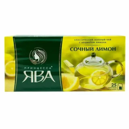 Чай Принцесса Ява с лимоном, 25 пакетиков